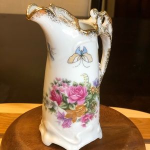 Vintage Royal Crown Floral Miniature Pitcher